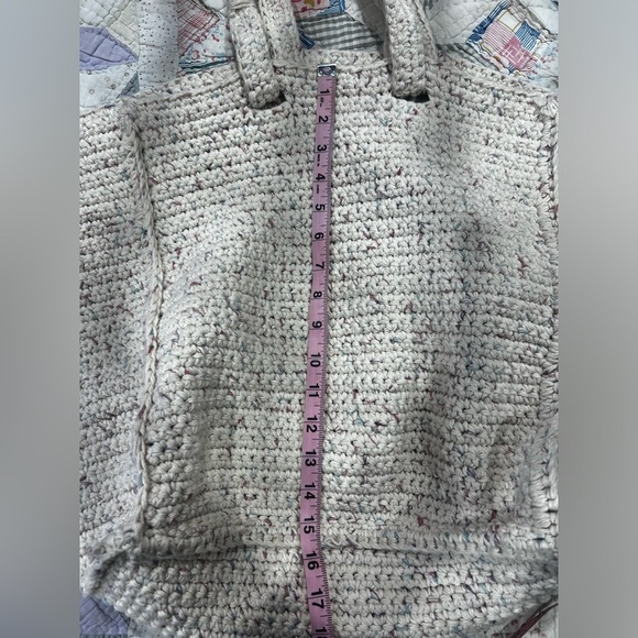 Handmade Knit Oversized Tote Bag Sturdy and Well Made! Market Shopping Bag - Picture 10 of 12